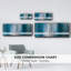«Falling Blue» - toile encadrée-110604795