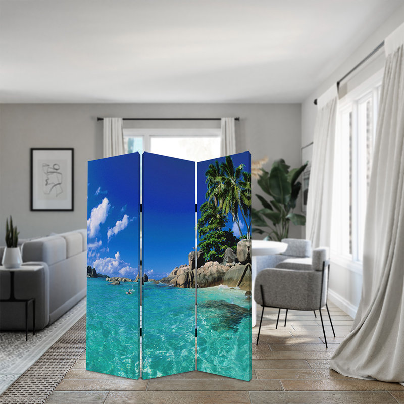 Diviseur de chambre à 3 panneaux de 1,80 m Yessenia