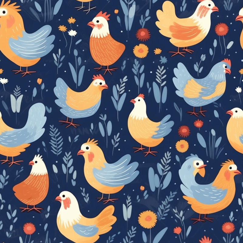 Édredon pour poulets et literie 8019, Édredon simple