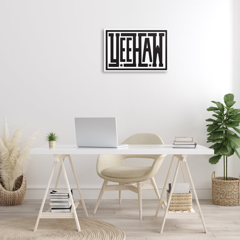 Art mural sur toile Yeehaw, H 16 po x l 24 po