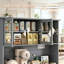Armoire de rangement autoportante pour salle de bain, armoire de rangement pour couloir, armoire de cuisine, armoire de cuisine avec station de charge