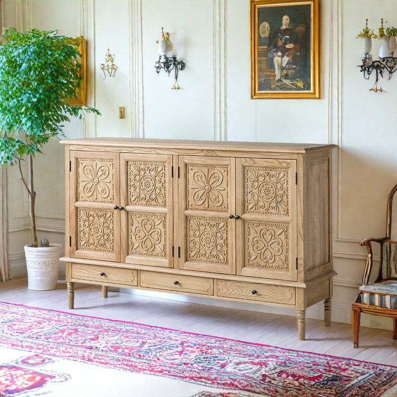 Buffet de style américain rétro, Bois robuste