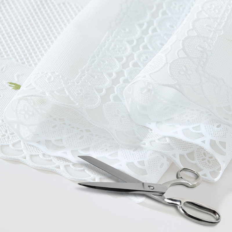 Floral Lace-Inspired 3-Yard Cut-to-fit Vinyl Tablecloth