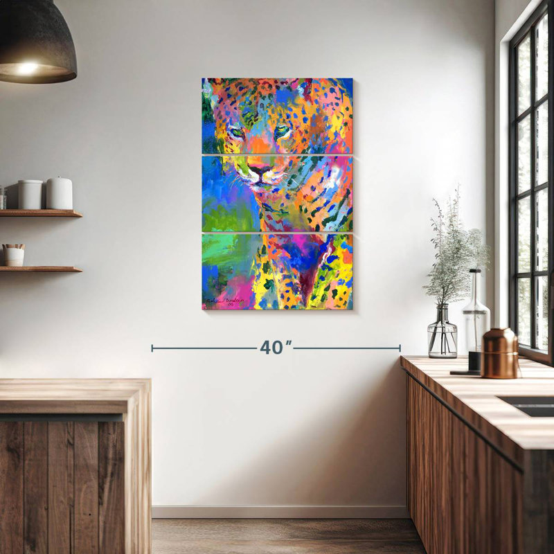 Wild Leopard II, H 38 po x l 24 po