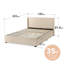 Estella Upholstered Bed Frame with Headboard, Ottoman Under-bed Storage-371881976-371881977