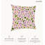 Coussin décoratif d'extérieur à imprimé abstrait Wynwood Studio, 18 po x 18 po, Petals Impression