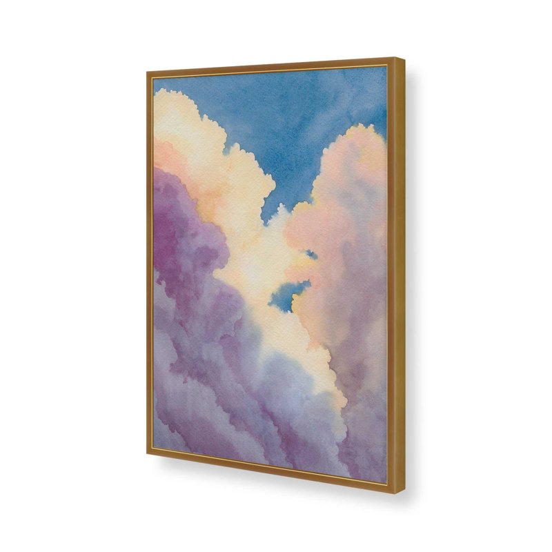 «Dreamscape Sky I» par Grace Popp, reproduction d'art, H 36 po x l 24 po, Papier à cadre ouvert, Doré