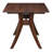 Dining Table, Solid American Walnut Wood, Rectangular, Brown, Seats 6