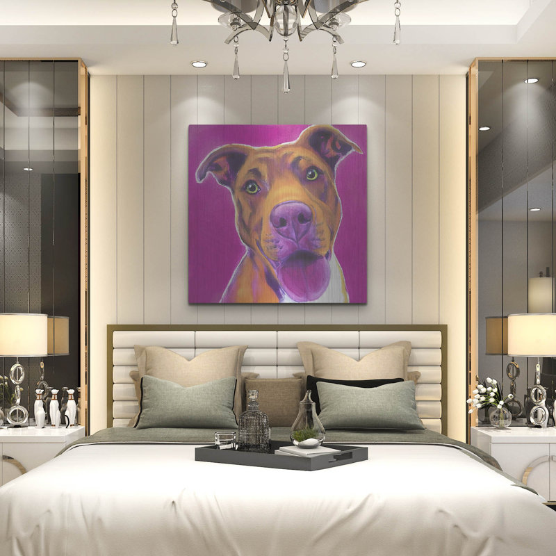 «Pit Bull - Bama» par Dawg Painter, H 36 po x l 36 po