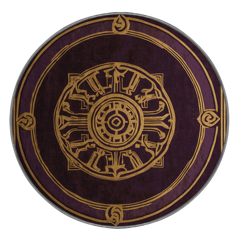 Aegis Ornament Rug, Round 6'