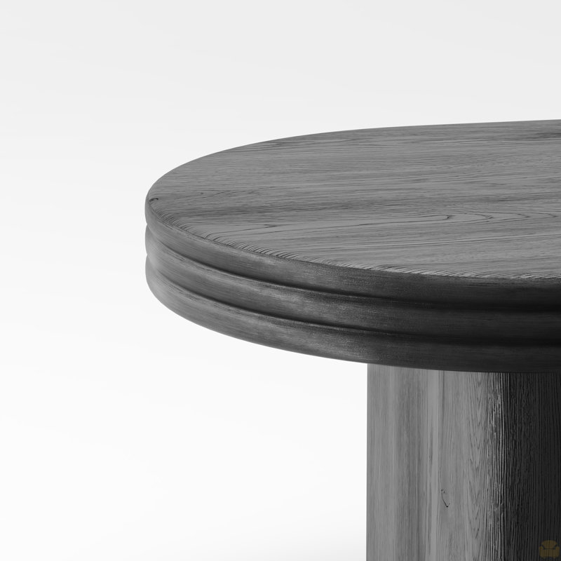 Table basse cannelée ovale de style Mid-Century moderne, table basse en bois de ferme, table basse, centre de table pour salon, bureau, décoration intérieure