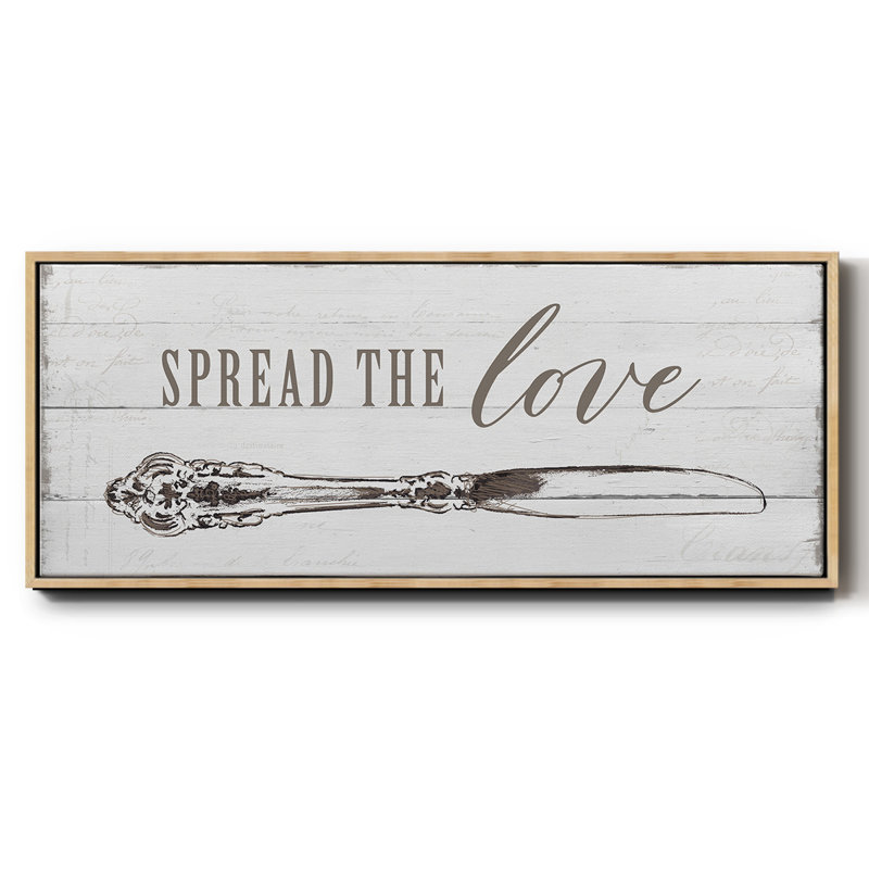 Spread the Love - toile encadrée, H 8 po x l 20 po