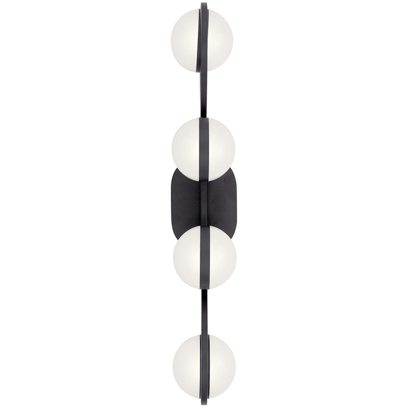 Naama 4 - Light Dimmable LED Vanity Light, Matte Black