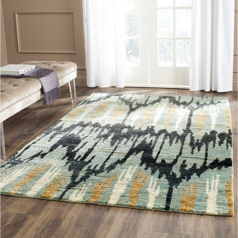 Peirce Ikat Jute / Sisal Hand Woven Area Rug, Rectangle 152 x 244 cm