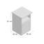 Cascio 2 Drawer Bedside Table-1318981661