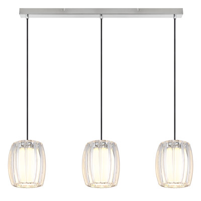 Alixandria 3 - Light Chrome Geometric Pendant