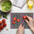 Ambesonne Geometric Tempered Glass Cutting Board Opposing Concept Multicolor