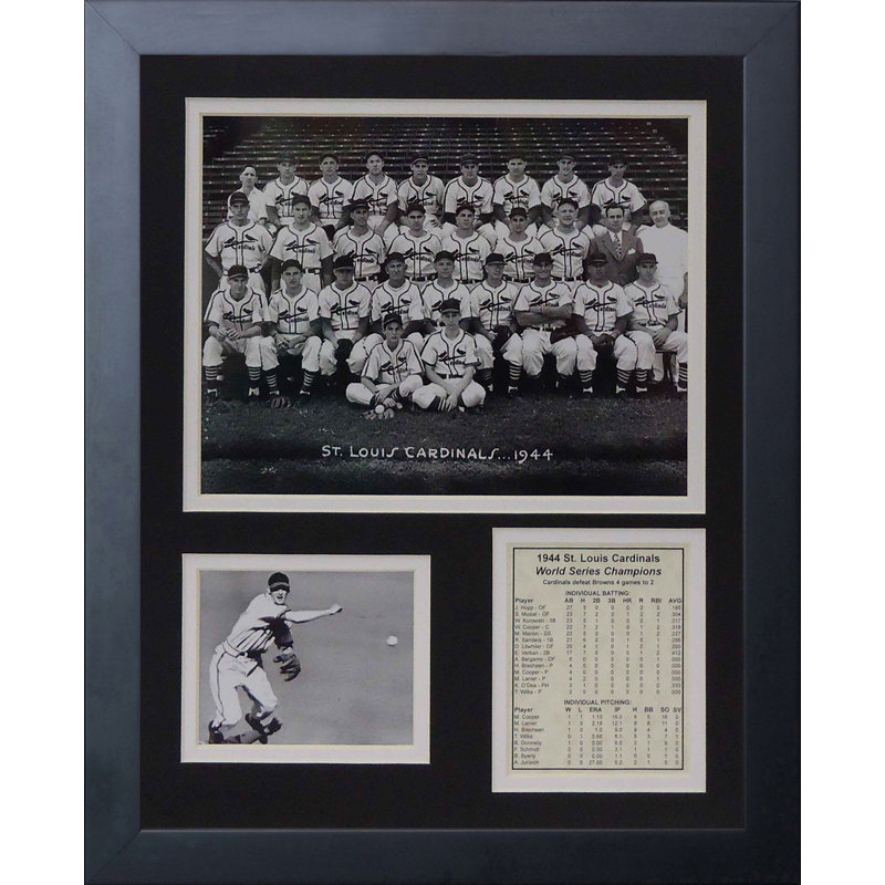 Souvenirs encadrée 1944 st. louis cardinals