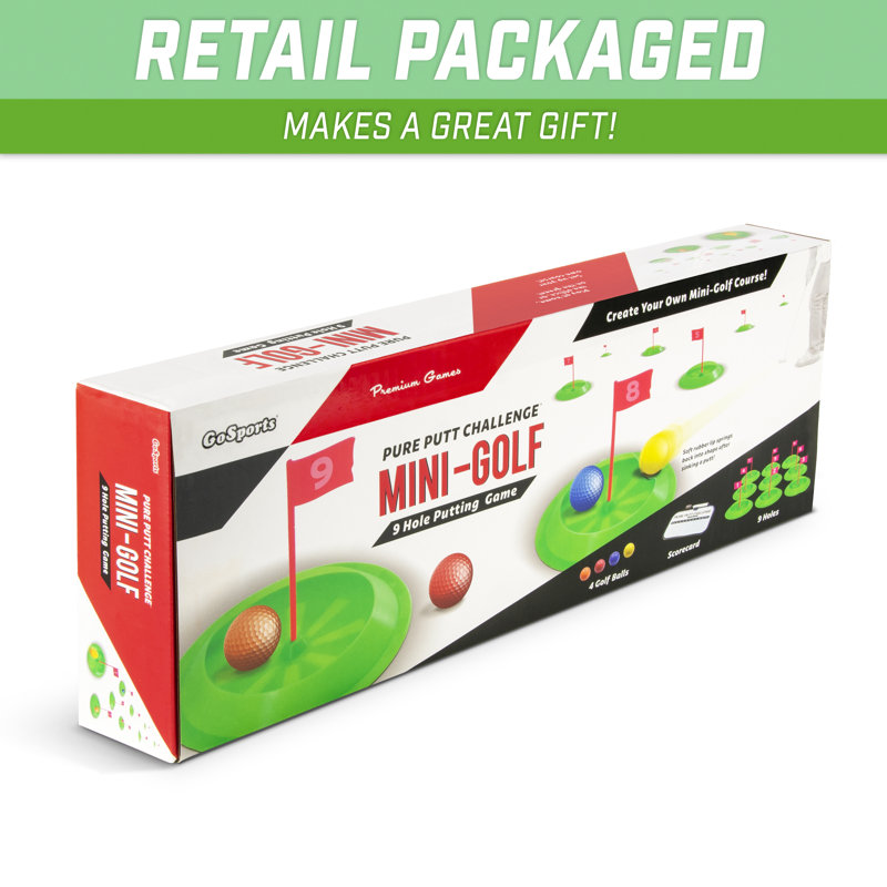 Green and Red Mini Golf Challenge Set with Scorecard