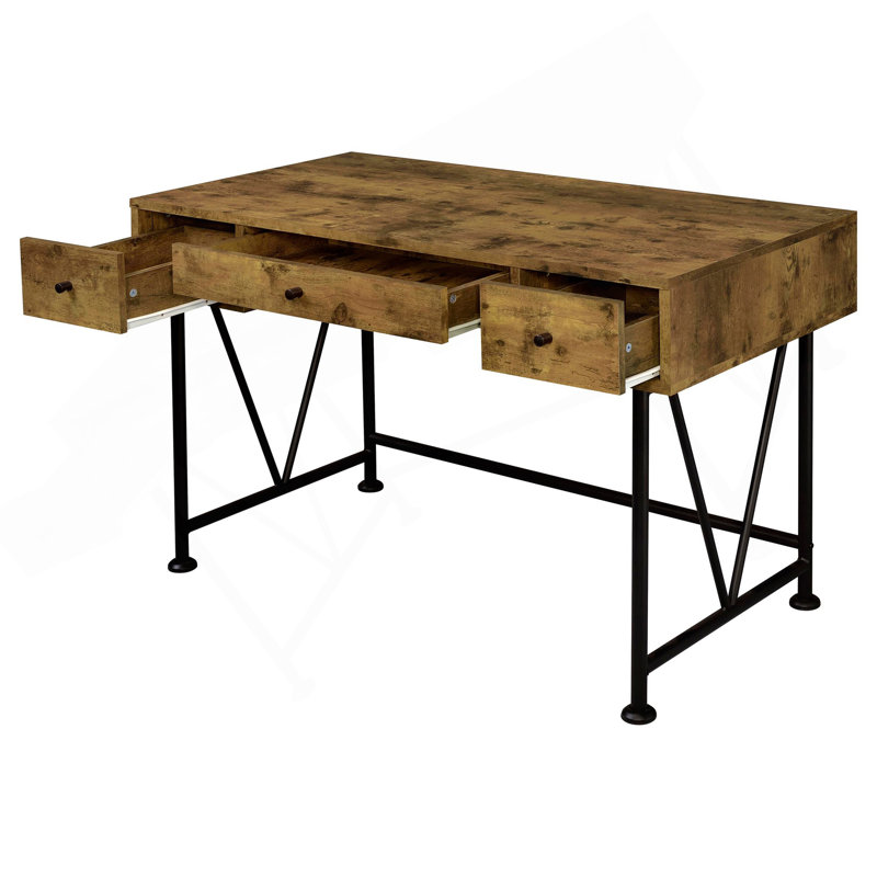 Avon Rustic Nutmeg 2-Piece Computer Desk And Bookcase