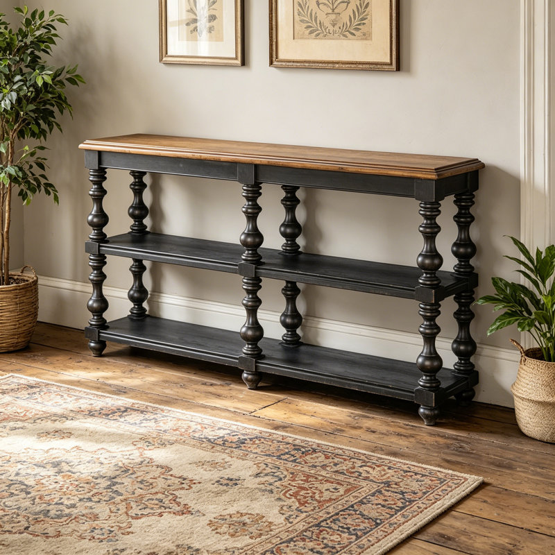 Console American Country Style, 35.4" H x 59.1" W x 15.7" D