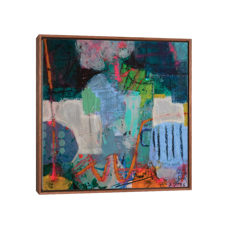 «The Blue», reproduction d'art mural, H 26 po x l 26 po, Reproduction encadrée sans passe-partout, Brun