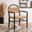 Chaise avec accoudoirs en bois massif Kashmir-980238155-980238154