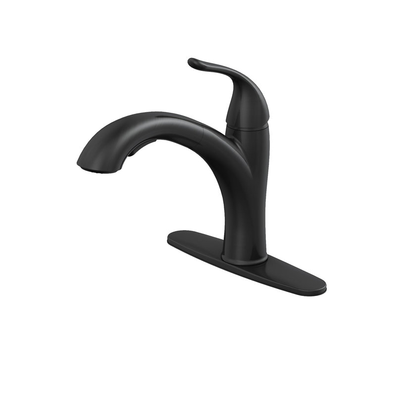Robinet de cuisine rétractable Vetta avec douchette à double fonction, pivotant à 120 °, design moderne chromé, cartouche en céramique et installation facile pour lavabo, véhicule récréatif, bar
