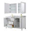 Ensemble de meuble-lavabo double 60 "avec miroir Daria-97961478-97961482