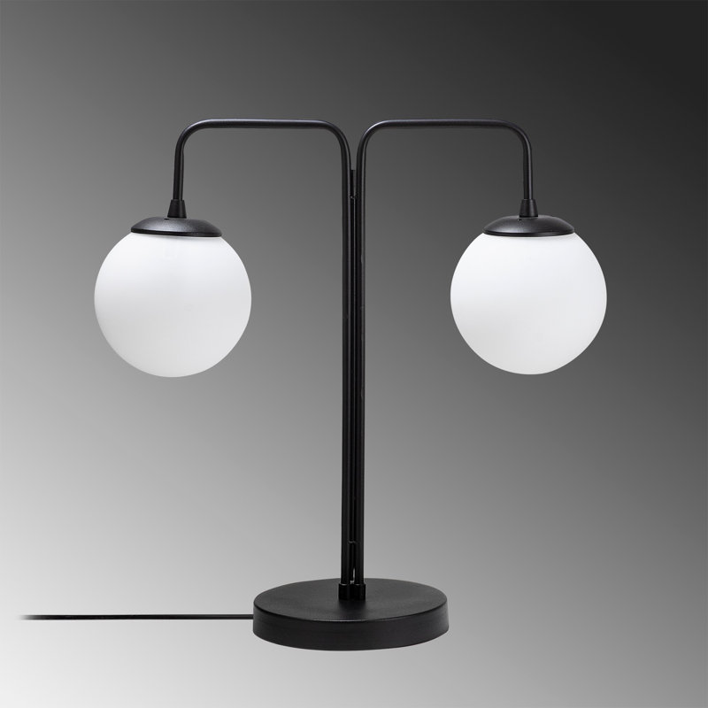 Lampe de table noire 23,23 po Yvaine