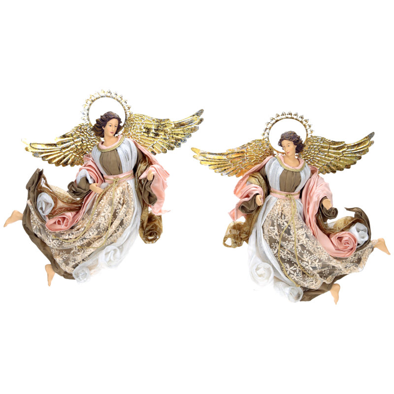 Ange volant de Noël, ensemble de 2 à 15,5 pouces