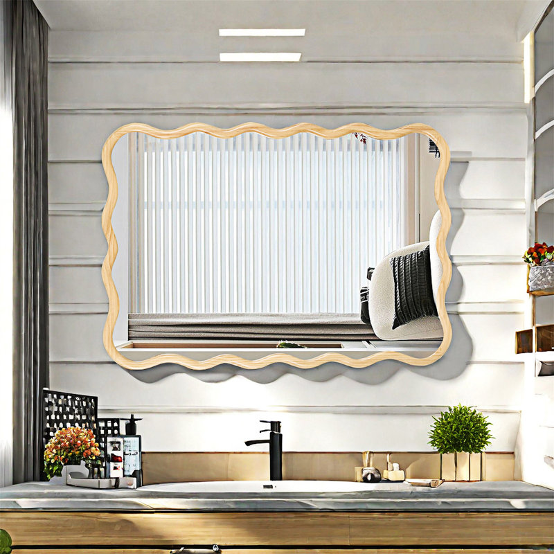 Miroir en bois, Bois naturel