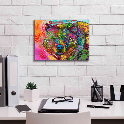 «Hunky Bear 2» par Dean Russo - peinture sur toile tendue