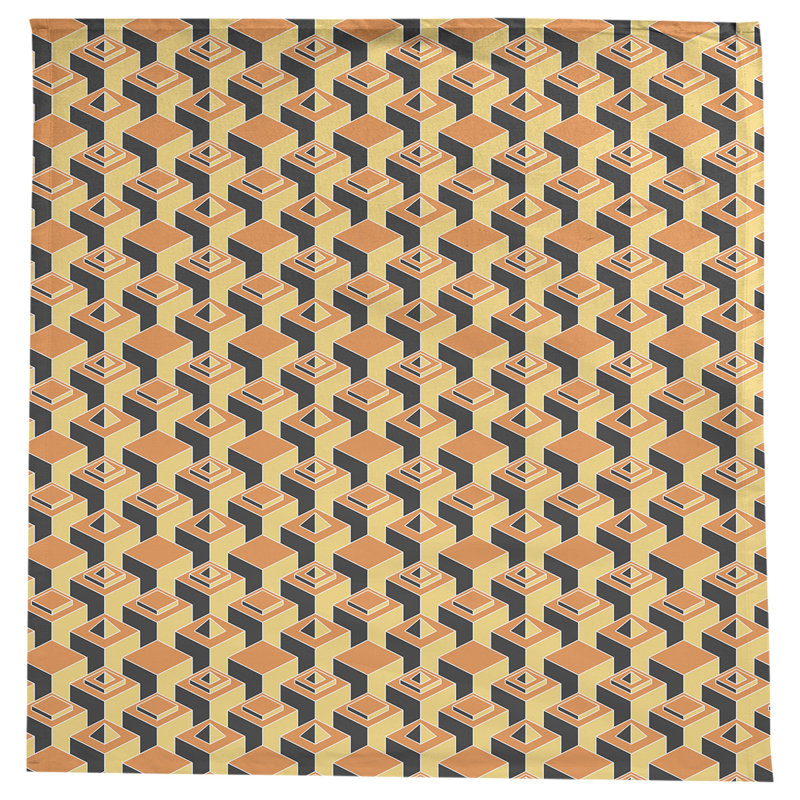 Nappe de gratte-ciels classiques, Orange/jaune