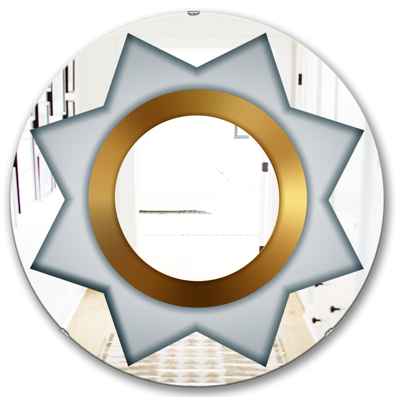 Silver Star - Glam Mirror, 23.6" H x 23.6" W