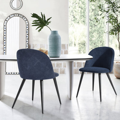 Dungorbery 46cm H Polyester Blend Upholstered Upholstered Back Side Chair