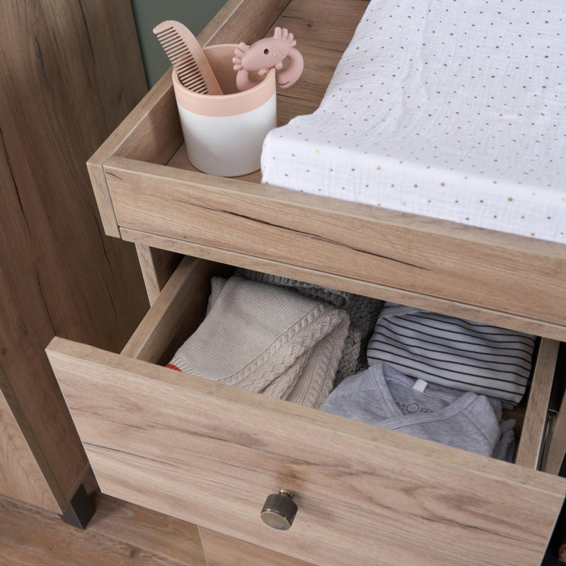 Tutti Bambini Como Changing Unit, Distressed Oak     Slate Grey