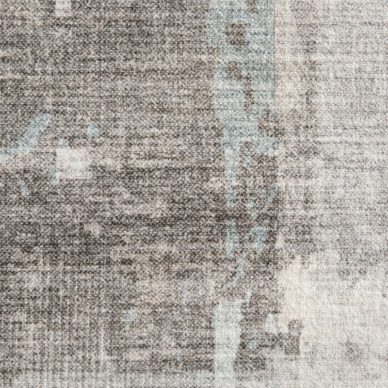 EVERWASH Haven Abstract Colorblock Machine Washable Rug with AirFlo Technology, Blue Multi, 5'x7', 5 x 7