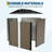 6x4 Ft Brown Outdoor Storage Shed With Sloping Roof Double Lockable Door For Backyard Garden And Patio-124521597
