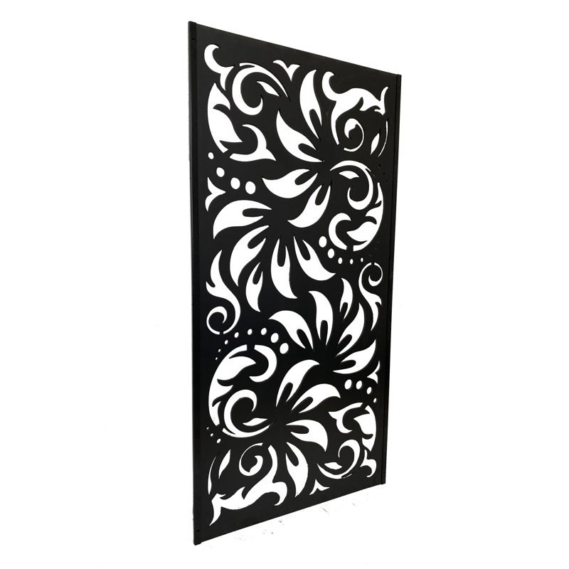 H 70 po x l 35 po x P 0,4 po Panneau d'intimité décoratif avec ensemble de canaux en C