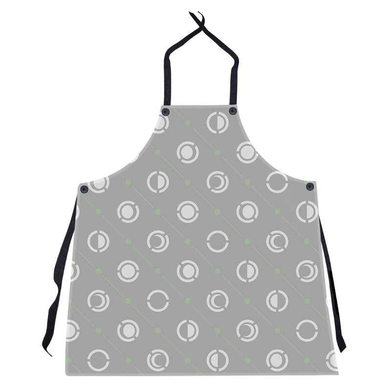 Tablier classique en phases de lune, Gris / noir / vert
