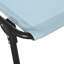 Chaise de plage pliante par - 4 dossier réglable, coussin, siège en filet et à l'élastique, fauteuil inclinable d'extérieur Blue Glow avec 4 positions, filet respirant, bleu, pour une utilisation sur le patio