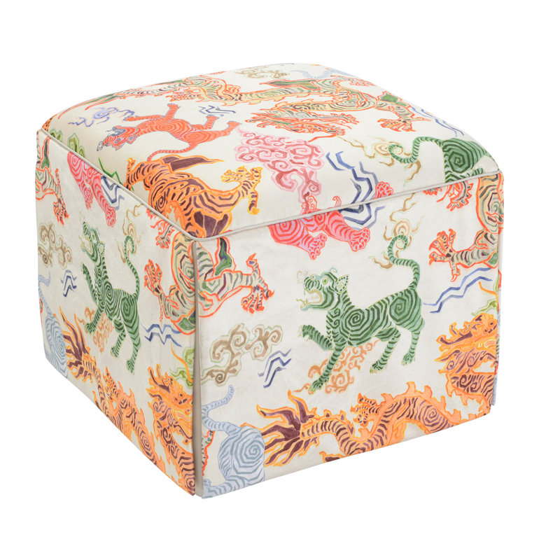 Chelsea Square Ottoman, Tibetan Tiger