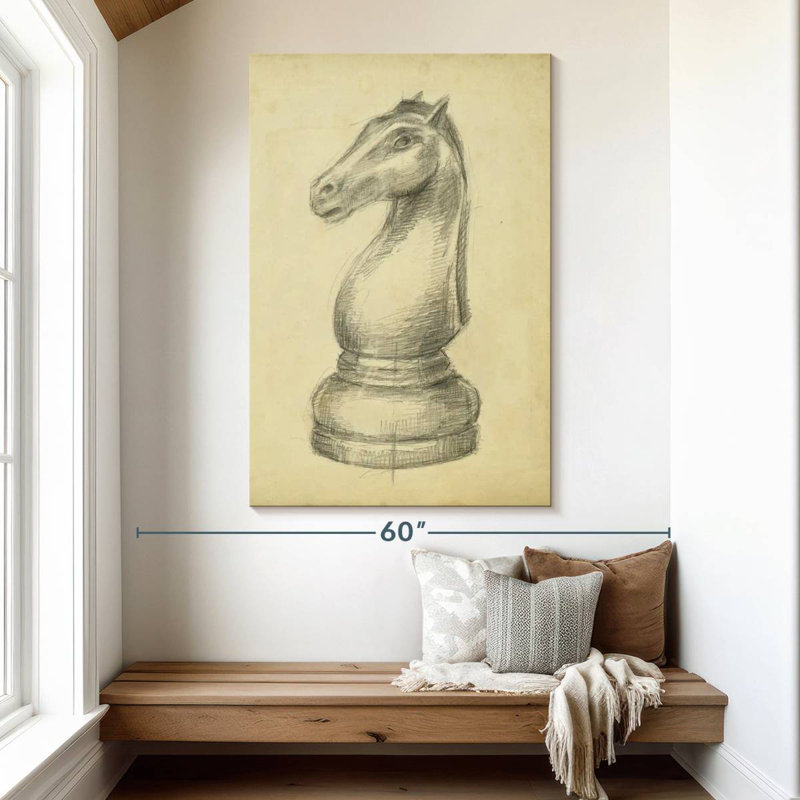 Senne Antique Chess II, 51" H x 34" W