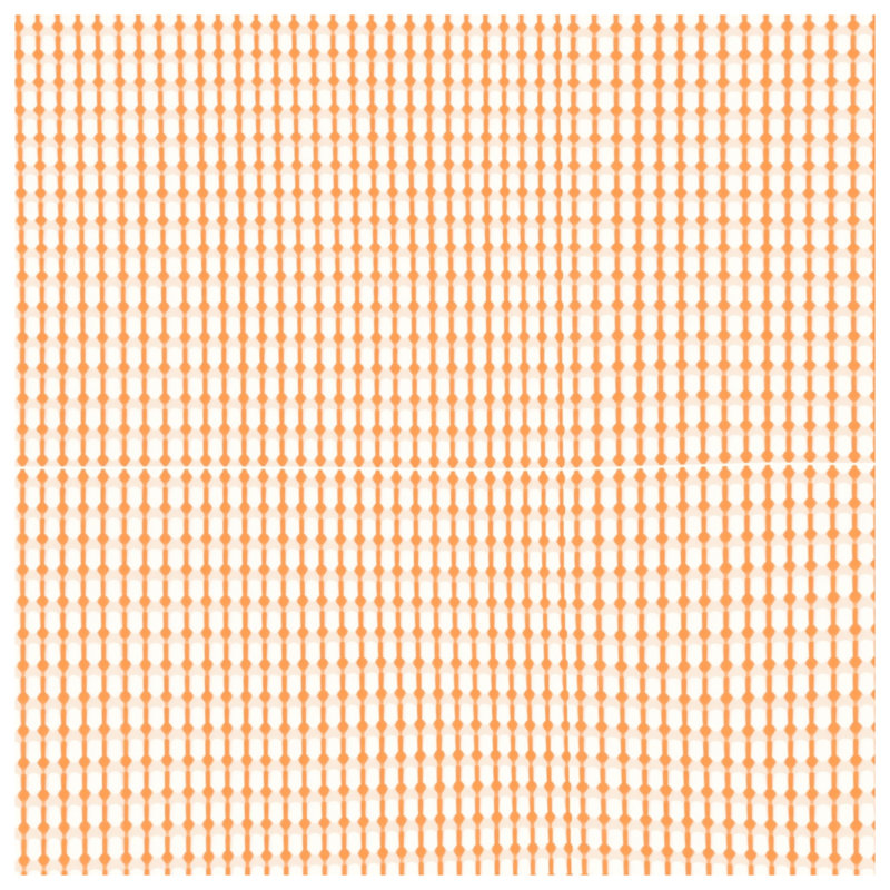 Édredon orange à pois géométriques, Twin Extra Long