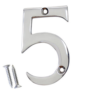 Brass Surface Mount House Number