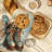 Enchanted Blues Oven Mitt Cotton Twill