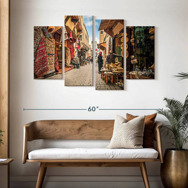 Marché marocain Nicci Fès, H 32 po x l 52 po