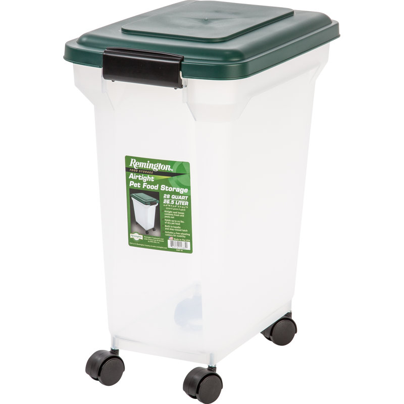 Large Clear Plastic Airtight Pet Food Container with Lid