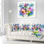 Watercolor Floral Bouquet - Coussin imprimé floral-29597854-29597857